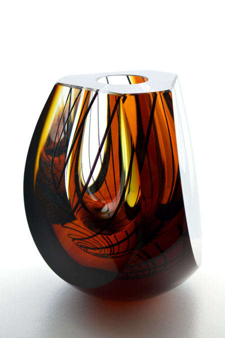 MAGNIFICENT 21st CENTURY CZECH ART GLASS! CONTEMPORAY DESIGN BY MR PAVEL HAVELKA (Zdár nad Sázavou)