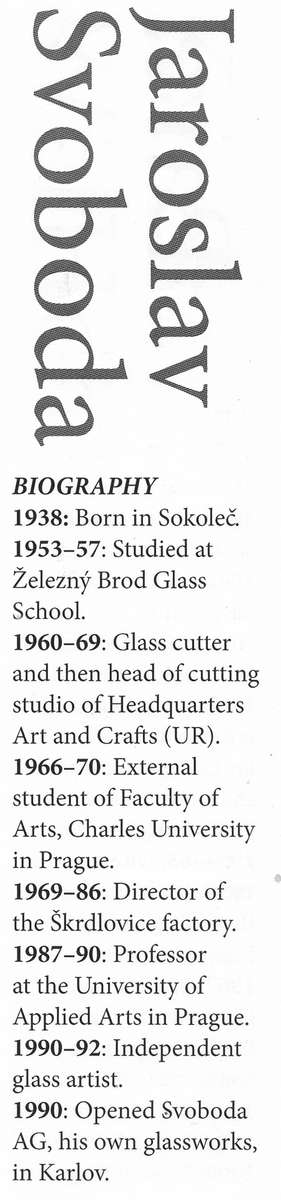 PERFECT & MAGNIFICENT CZECH ART GLASS VASE DESIGNED FOR BERANEK GLASSWORKS BY PROF JAROSLAV SVOBODA