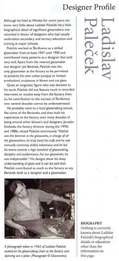 ** MODERN COBALT BLUE & EMERALD GREEN CZECH ART GLASS VASE, DESIGNED BY LADISLAV PALECEK IN 1977