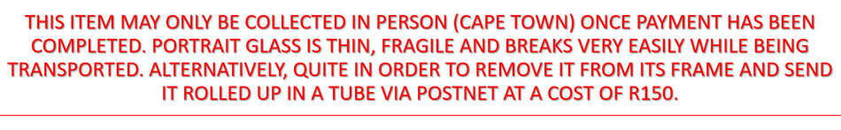 * JOHANNES MEINTJES: ORIGINAL, SIGNED & DATED BRUSH SKETCH OF A MALE FACE : A BEAUTY OF NOTE!!