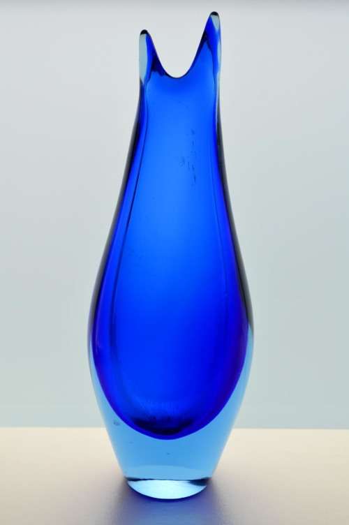* MAGNIFICENT & VERY RARE MARIA STAHLIKOVA CZECH ART GLASS VASE, DESIGNED FOR SKRDLOVICE IN 1960