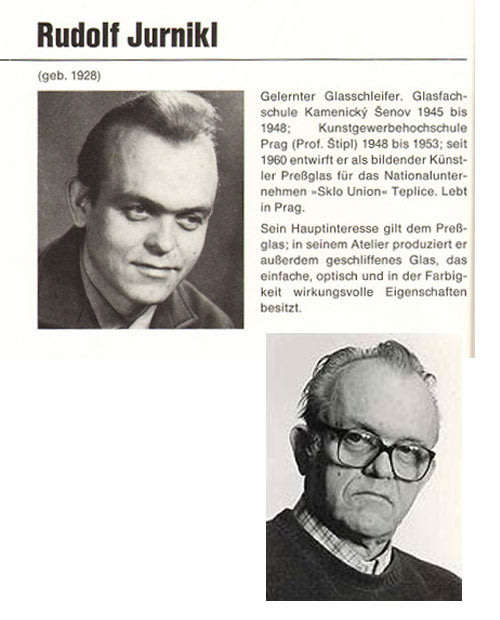 * A MAGNIFICENT GREEN PRESSED ART GLASS BOWL, DESIGNED BY RUDOLF JURNIKL FOR RUDOLFOVA HUT IN 1966