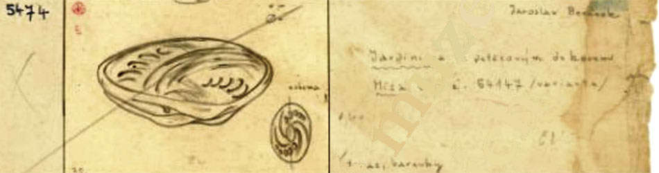 * MASSIVE, LEGENDARY AND HEAVY SKRDLOVICE `ANDROMEDA` BOWL: DESIGNED BY JAROSLAV BERANEK IN 1953