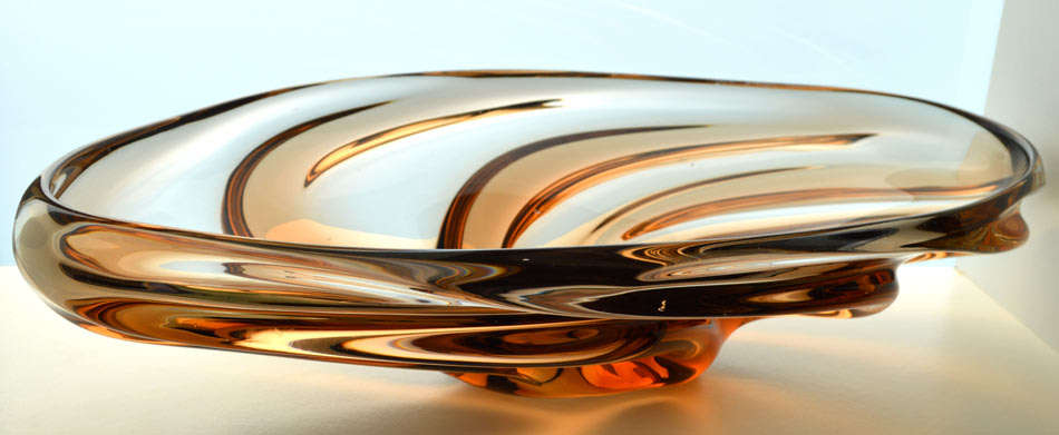 * MASSIVE, LEGENDARY AND HEAVY SKRDLOVICE `ANDROMEDA` BOWL: DESIGNED BY JAROSLAV BERANEK IN 1953