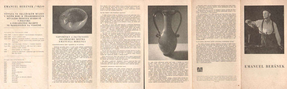 * A DAZZLING SKRDLOVICE ART GLASS VASE DESIGNED BY JAN BERANEK (1933-)