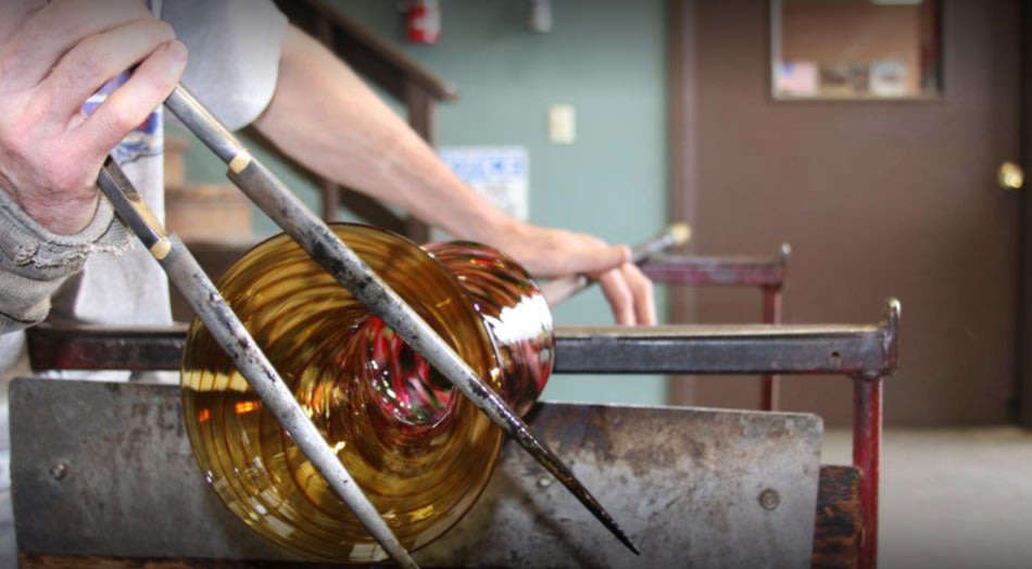 * SENSATIONAL TOP QUALITY MURANO BOWL - MID CENTURY ART GLASS AT ITS BEST! WITH ORIGINAL LABEL!!