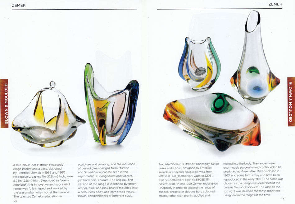 * A MAGNIFICENT & MOST ELEGANT CZECH ART GLASS VASE DESIGNED BY FRANTISEK ZEMEK FOR MSTISOV