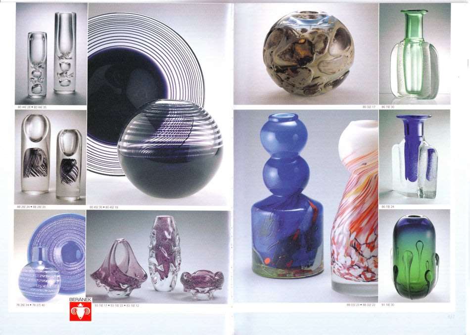 A LARGE & DAZZLINGLY BEAUTIFUL CZECH ART GLASS PAPERWEIGHT DESIGNED BY JIRI SAMEK FOR BERANEK