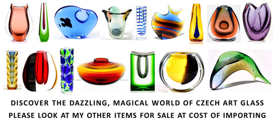 * AN ICON OF CZECH ART GLASS, A MOST ELEGANT VASE DESIGNED BY HANA MACHOVSKA FOR MSTISOV IN 1960