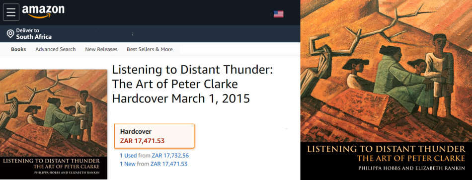 PETER CLARKE LISTENING TO DISTANT THUNDER: A BRAND NEW ART BOOK BY PHILIPPA HOBBS & ELIZABETH RANKIN