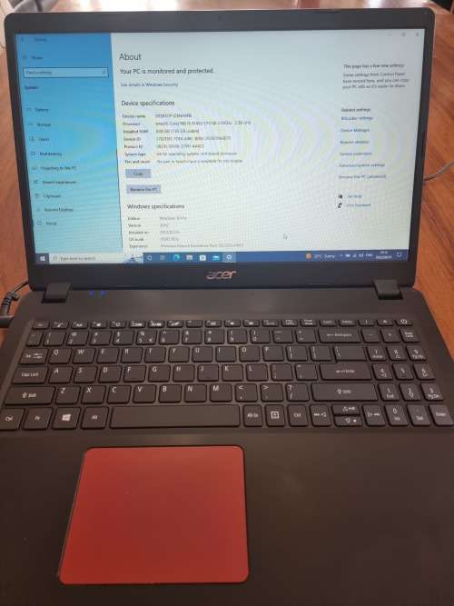 Acer Aspire Core i3-8145U 8GB RAM 512GB Nvme SDD