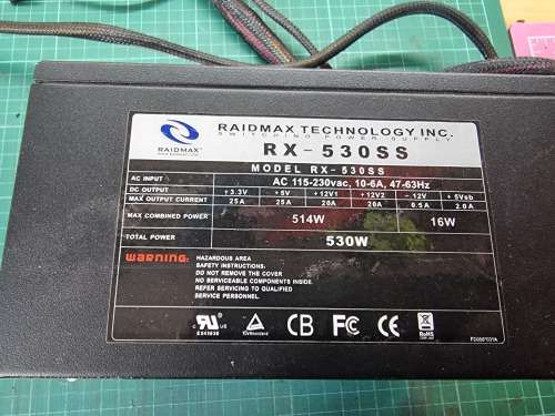 Raidmax 530W Power Supply - RX-530SS *Please read*