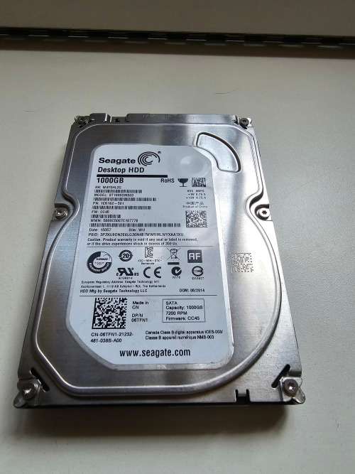 Seagate 1TB desktop hard drive