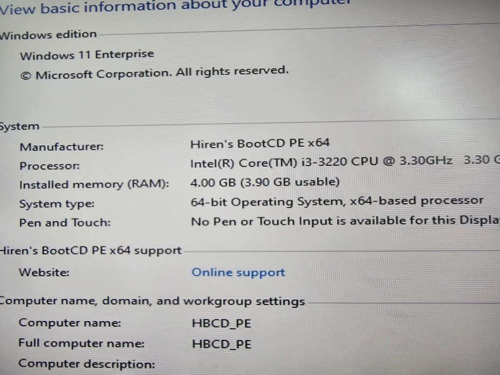Gigabyte Desktop i3-3320 4Gb 500Gb HDD