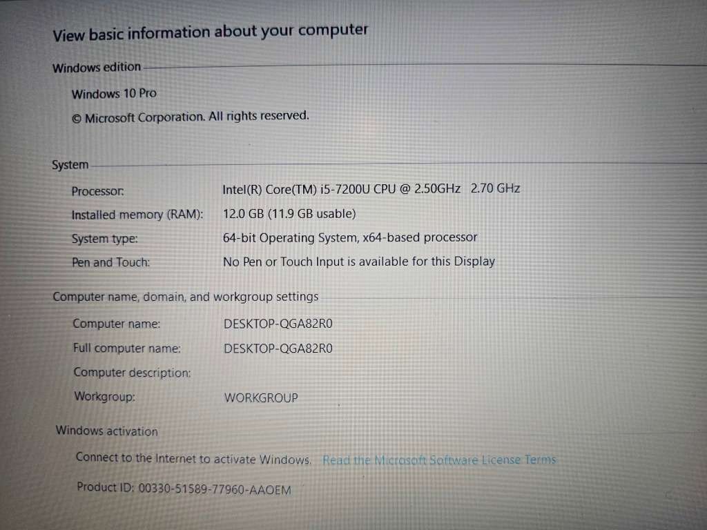 Dell Latitude 3580 i5-7200 12GB RAM 512GB SSD *New battery*