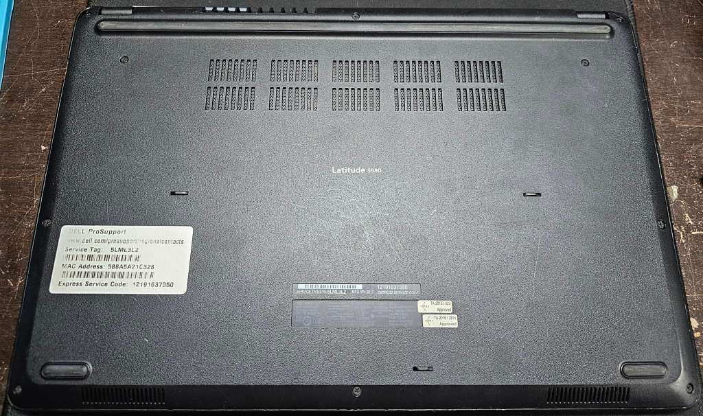 Dell Latitude 3580 i5-7200 12GB RAM 512GB SSD *New battery*