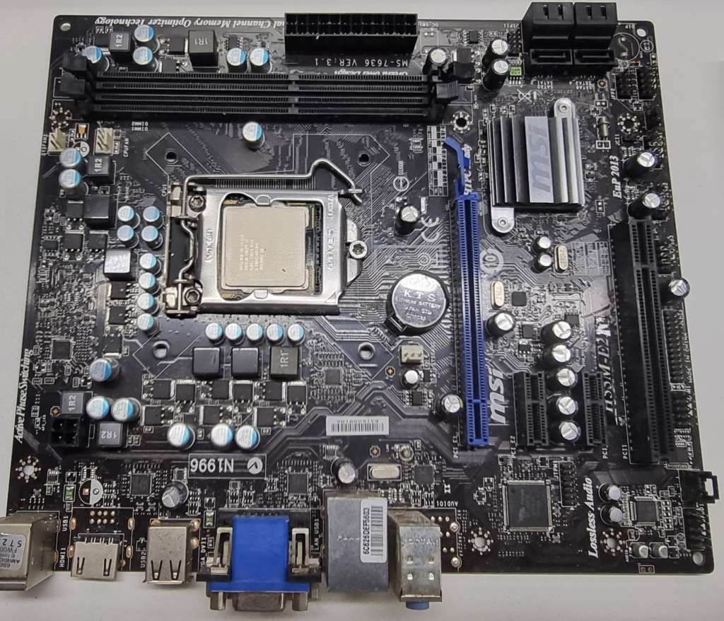 H55M-E23 MSI motherboard with i5-650 cpu *Untested*