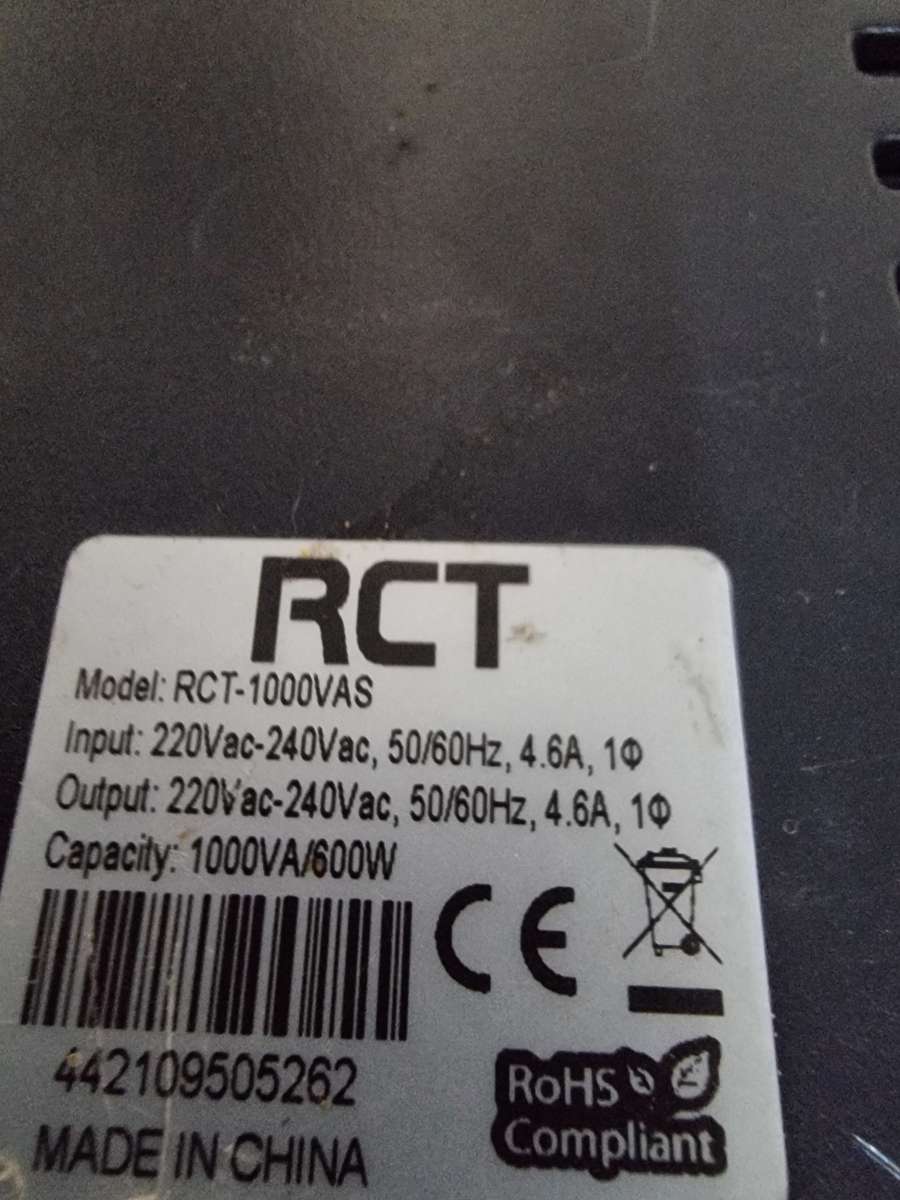 RCT 1000VA UPS !new batteries needed!