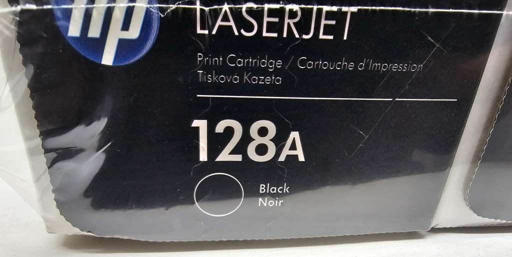 3 x HP 128A toners !Still sealed! Cyan, Yellow and Black