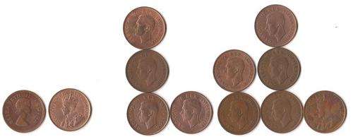 UNION 2 LOT 1 PENNY 12 COINS-SOME FILLERS SOME COLECTABLE