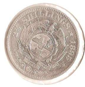 1895 ZAR 2 1/2 SHILLING-GOOD COIN WITH DETAIL