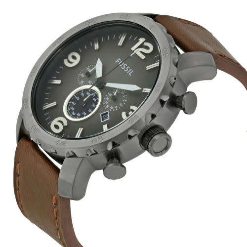 Fossil Men's Nate Chronograph Leather Watch