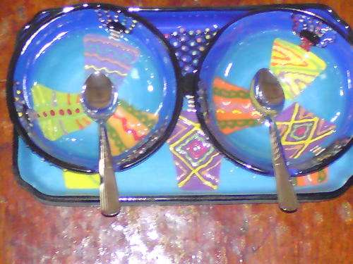 Tray set Lady Design Blue Sauce set