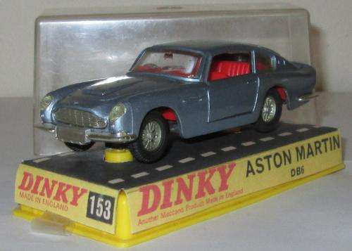 ASTON MARTIN DB 6 DINKY 153 WITH ORIGINAL BOX 1/43 SCALE