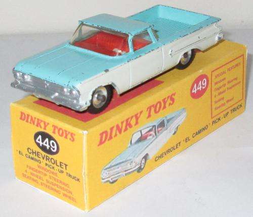 DINKY 449 1961 CHEV ALCAMINO WITH REPRO BOX 1/43 SCALE