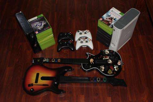 2 Xbox 360 consoles + 32games & much more