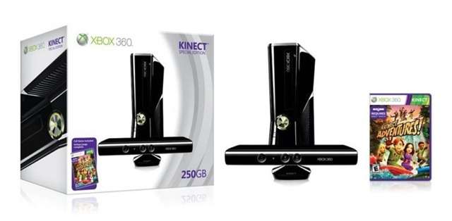 XBOX 360 250gb WITH KINECT AND KINECT ADVENTURES BRAND NEW SEALED