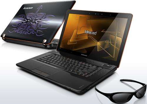 LENOVO IDEAPAD 3D laptop with 3D GLASSES 1.73GHZ INTEL CORE i7 500gb hdd 6gb ram windows 7 BRAND NEW