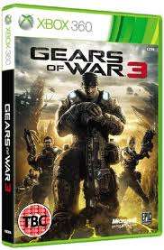 GEARS OF WAR 3 FOR XBOX 360 BRAND NEW SEALED LATEST RELEASE