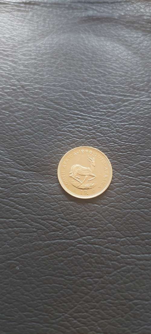 22K ONE RAND GOLD COIN (1980)