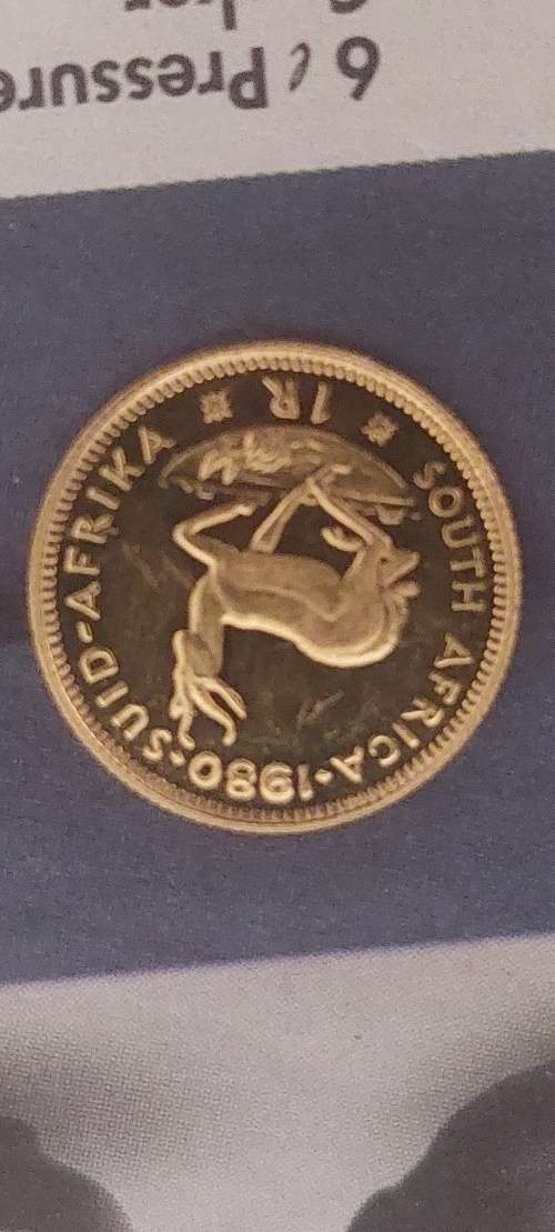 22K ONE RAND GOLD COIN (1980)