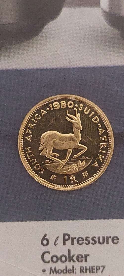 22K ONE RAND GOLD COIN (1980)