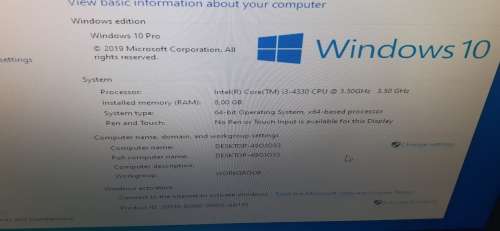 i3 4330 |GT 710 1gb | 8gb Ram | 500gb HDD | Windows 10 pro