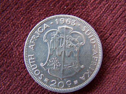 1963 Silver SUID AFRIKA 20c