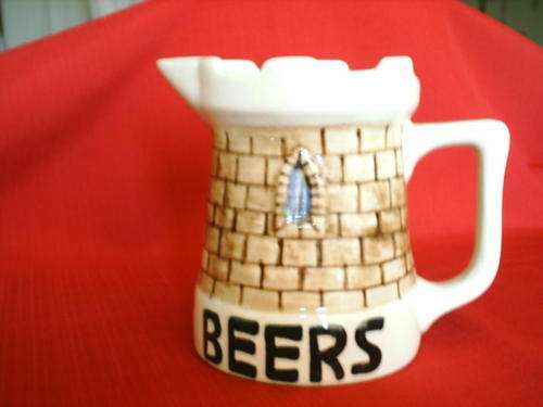 Lovely BIG "Castle Beers" Jug by Drostdy Ware.
