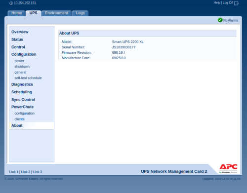 APC Smart-UPS XL 2200VA + 2 x APC Smart-UPS XL 48V Battery Pack + sensors (NO RESERVE)