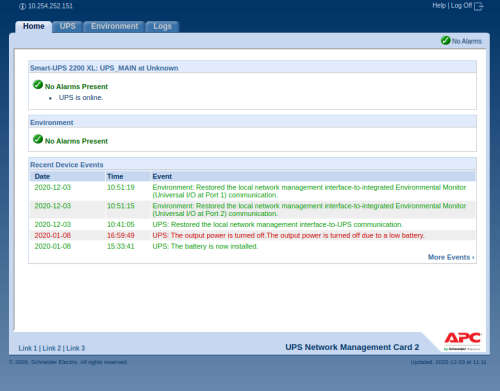 APC Smart-UPS XL 2200VA + 2 x APC Smart-UPS XL 48V Battery Pack + sensors (NO RESERVE)
