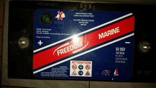 Freedom Marine 64 105V Maintenance Free Lead-Calcium Battery, 12v 105AH