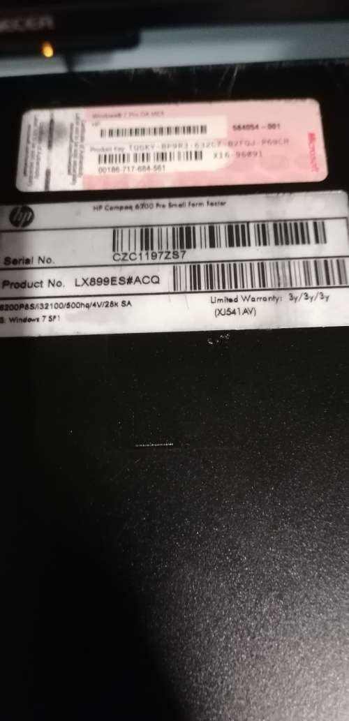 Limited HP Compaq 6200, i3, 500GB, 8G ram, DVD Writer, Windows 10 Pro 2004 Version worth R4000