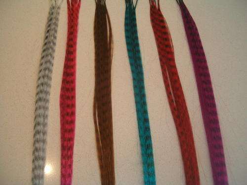 GRIZZLY ROOSTER SYNTHETIIC FUNKY HAIR FLAIR EXTENSIONS