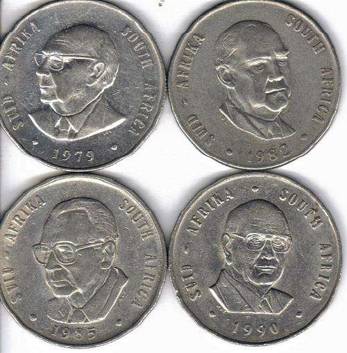 1979 Diedericks- 1982 Vorster- 1985 Marais Viljoen- 1990 PW Botha R1 Set