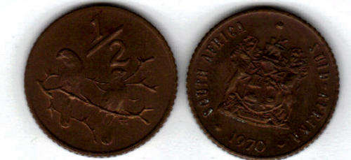 10 X 1970 Half Cents mixed lot including unc!!!!!!!!