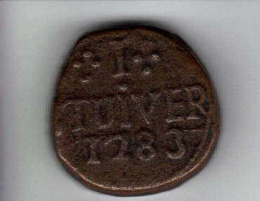 Van Riebeeck Replica - 1783 Stuiwer - Emergency Coin
