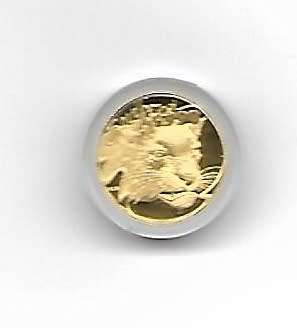 R1 AUCTION - 1998 1/10TH 24CRT GOLD - NATURA - LEOPARD - PROOF IN SA MINT BOX