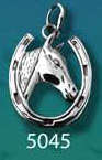 Sterling Silver Horseshoe  Pendant & Necklace Boxed
