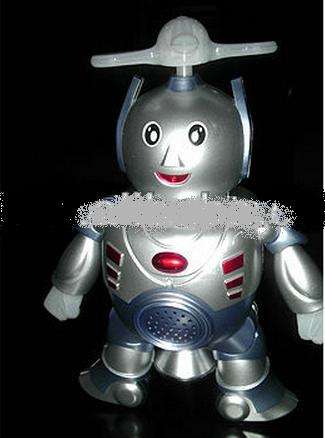" 2 ON AUCTION " BO robot toys, electronic dancing robot music light